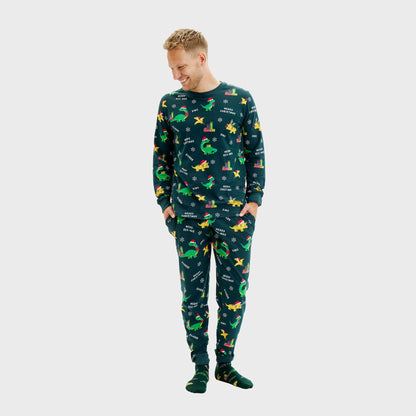 Velina Moda | Dino Christmas Pajamas Men