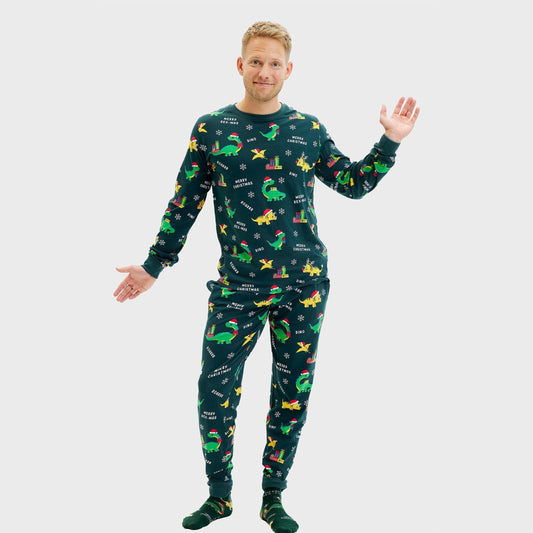Velina Moda | Dino Christmas Pajamas Men