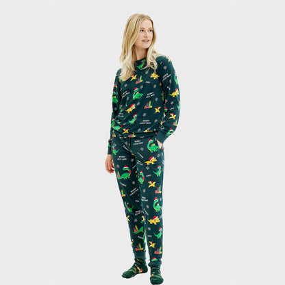 Velina Moda | Dino Christmas Pajamas Women