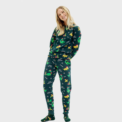 Velina Moda | Dino Christmas Pajamas Women