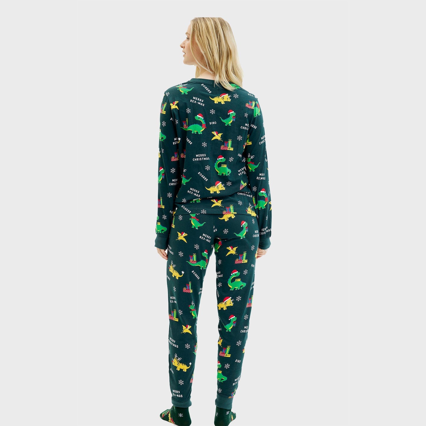 Velina Moda | Dino Christmas Pajamas Women