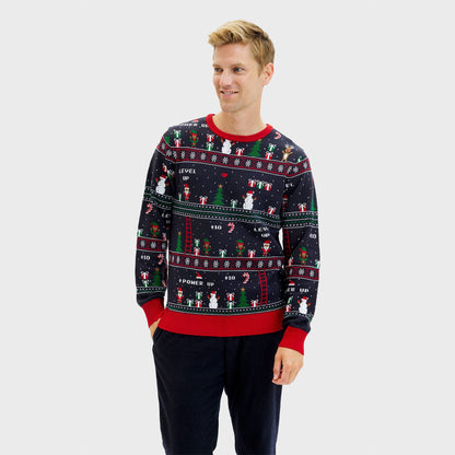 Velina Moda | Vintage Gamer Christmas Sweater Men's