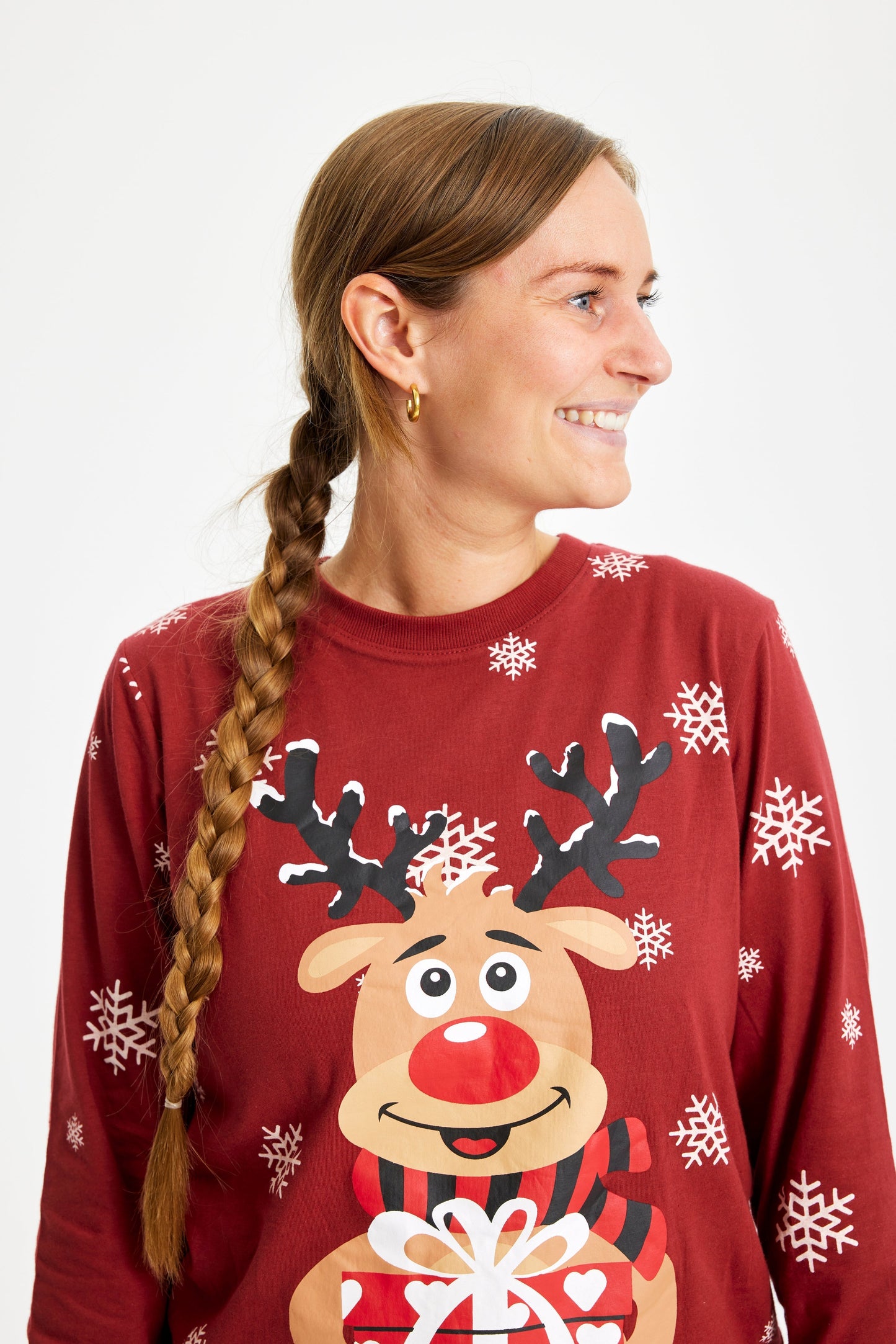 Velina Moda | Rudolf's Sweet Christmas Pajama Red Women's