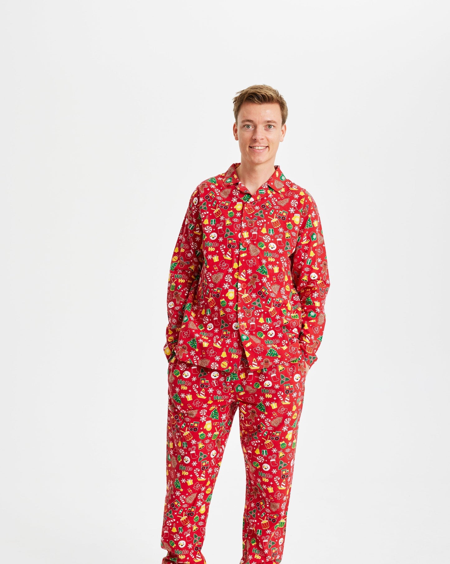 Velina Moda | Crazy Christmas Pajama Flannel Red Men's