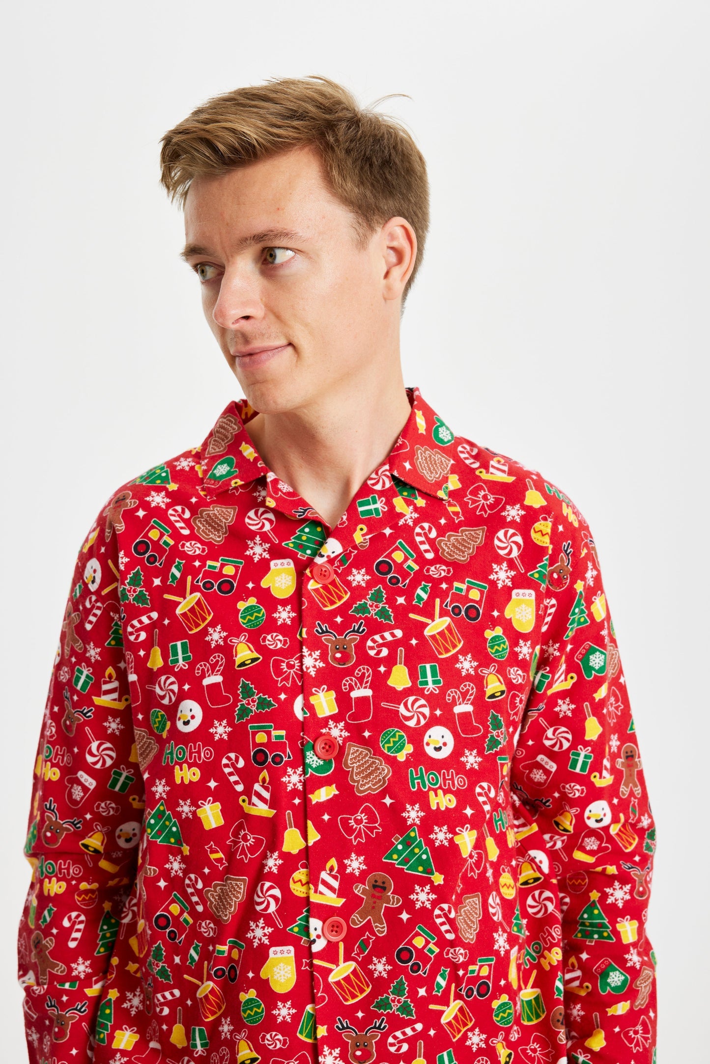 Velina Moda | Crazy Christmas Pajama Flannel Red Men's
