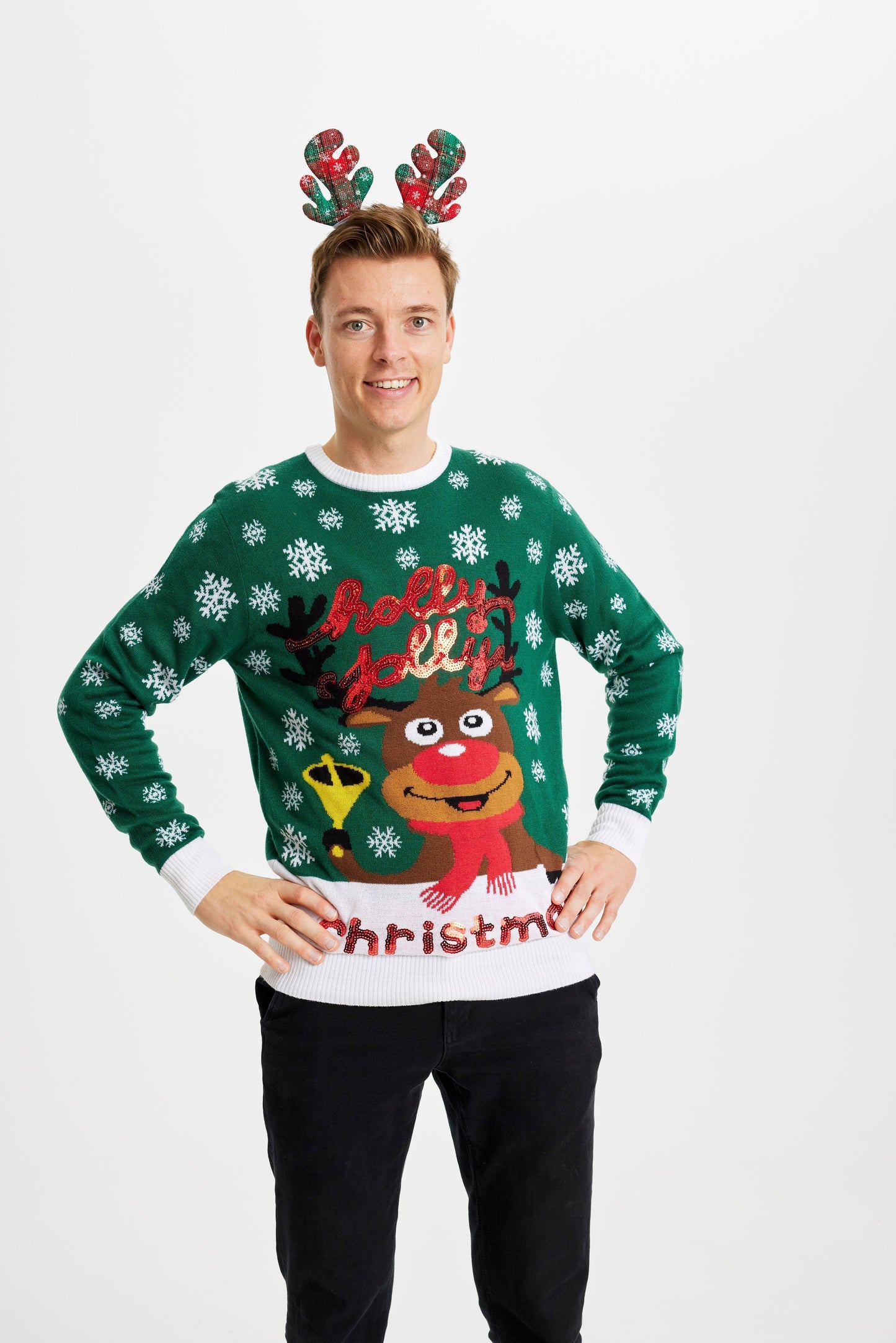 Velina Moda | Holly Jolly Christmas Christmas Sweater Men