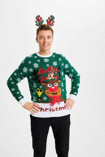 Velina Moda | Holly Jolly Christmas Christmas Sweater Men