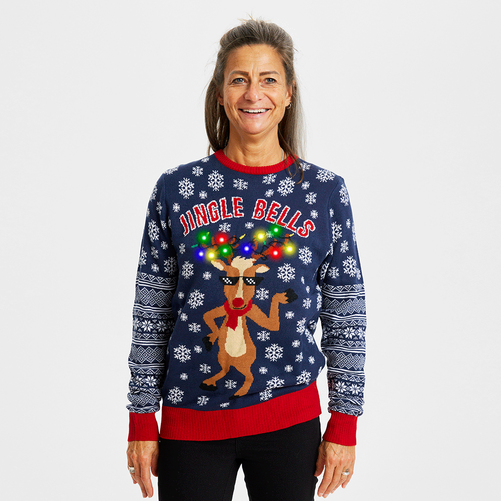Velina Moda | Jingle Bells Christmas Sweater Women