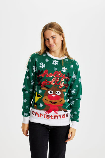 Velina Moda | Holly Jolly Christmas Christmas Sweater Women