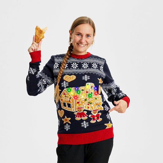 Velina Moda | The Gingerbread Christmas Sweater Women's