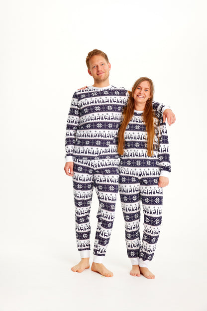 Velina Moda | Reindeer Christmas Pajama Navy Men