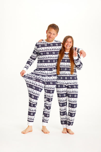 Velina Moda | Reindeer Christmas Pajama Navy Men
