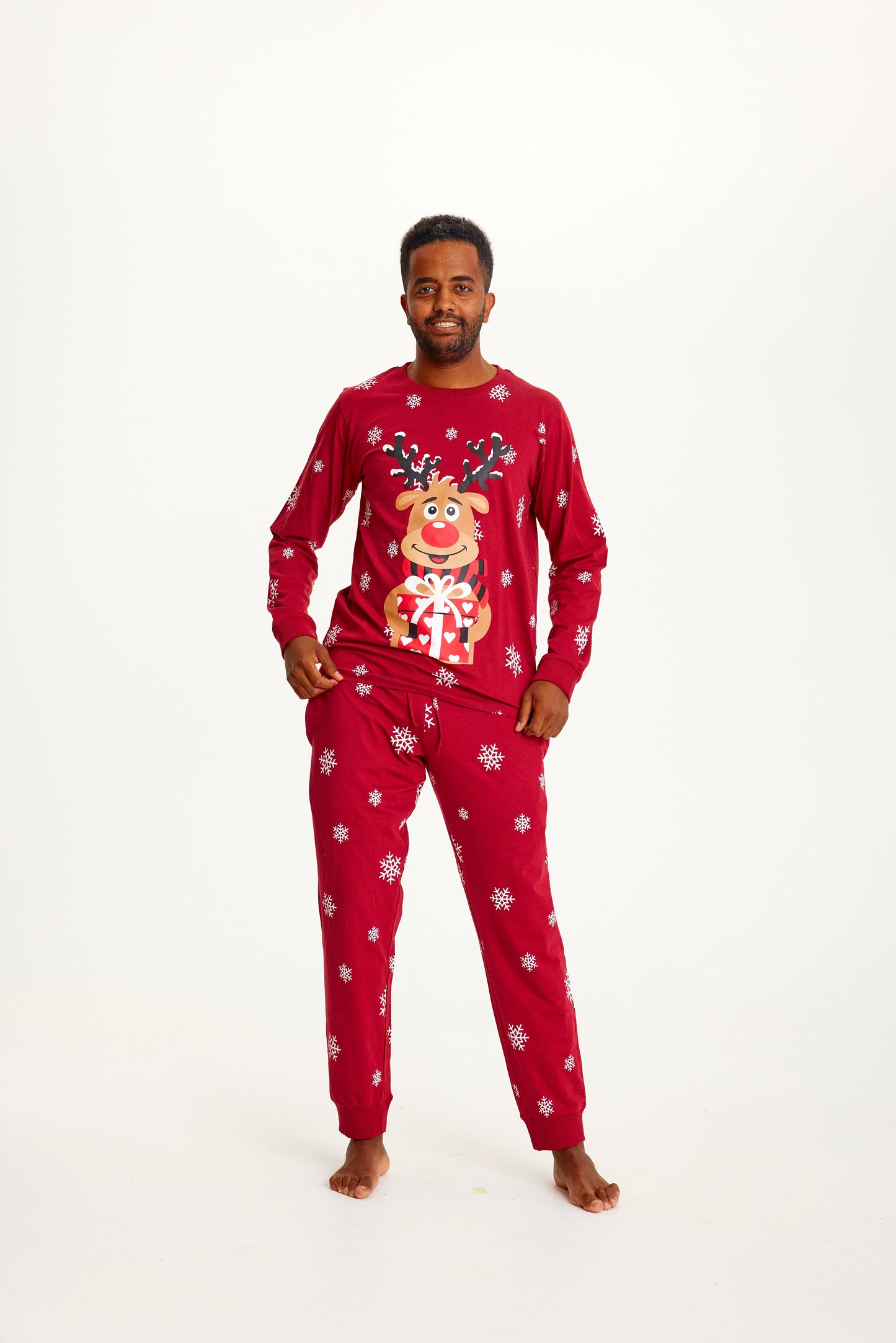 Velina Moda | Rudolf's Sweet Christmas Pajamas Red Men's