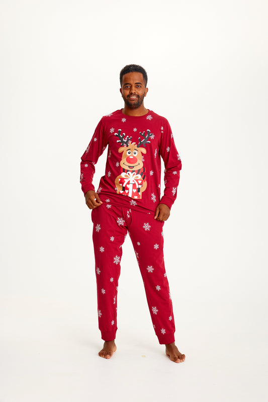 Velina Moda | Rudolf's Sweet Christmas Pajamas Red Men's