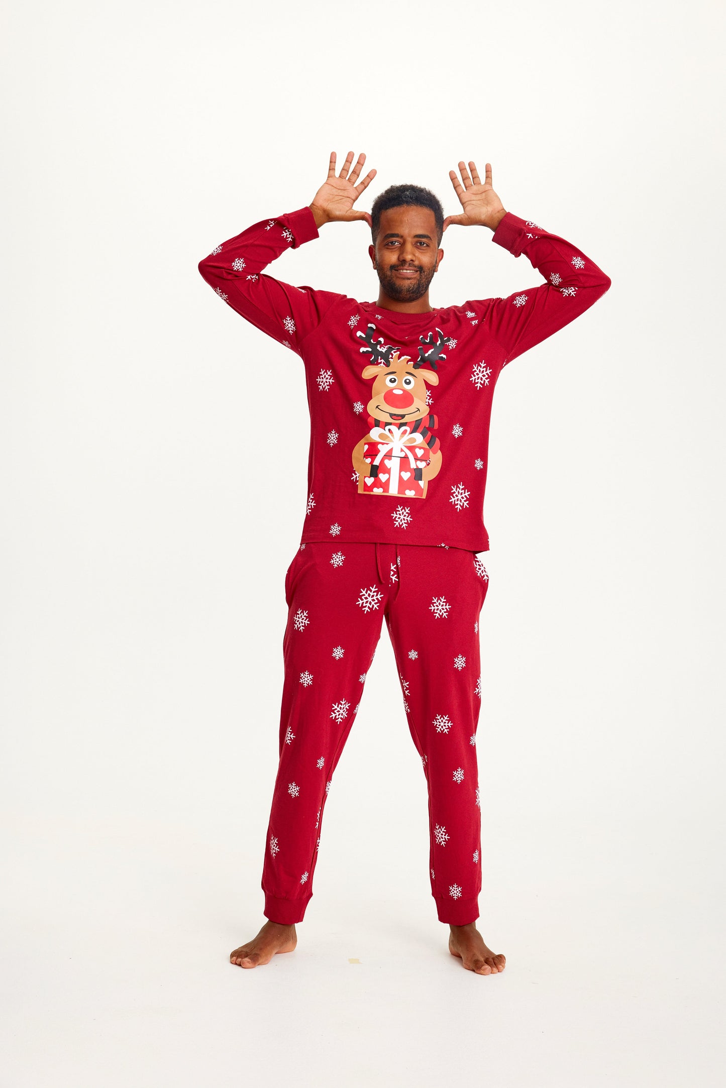 Velina Moda | Rudolf's Sweet Christmas Pajamas Red Men's