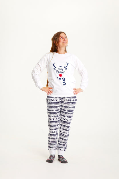 Velina Moda | Sweet Christmas Pajama Blue Women
