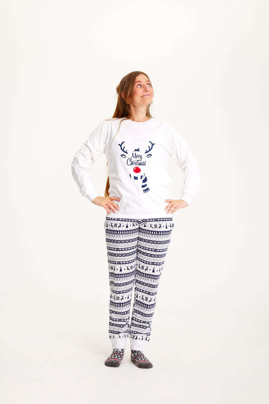 Velina Moda | Sweet Christmas Pajama Blue Women