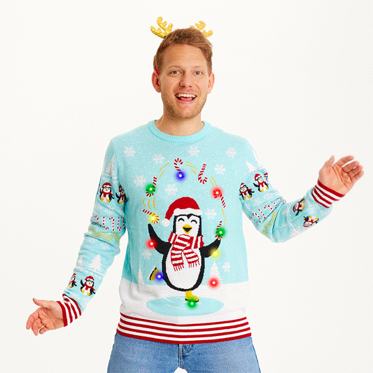 Velina Moda | Pingos Christmas Sweater LED Men's