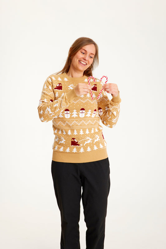 Velina Moda | The stylish Christmas sweater Beige Women