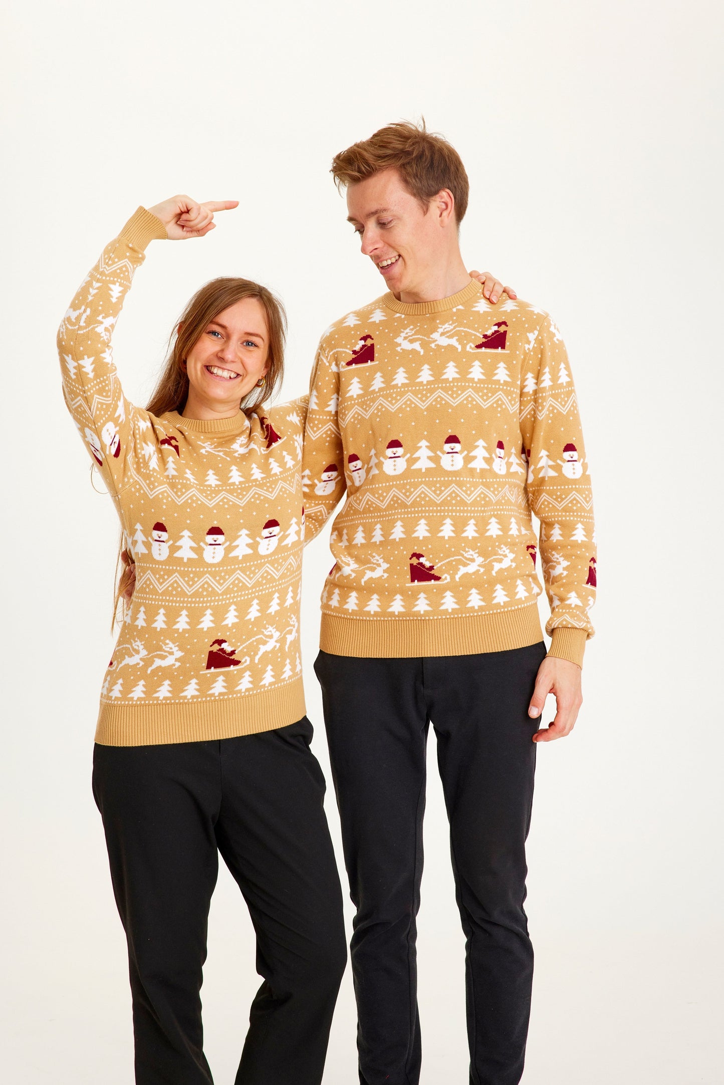 Velina Moda | The stylish Christmas sweater Beige Men