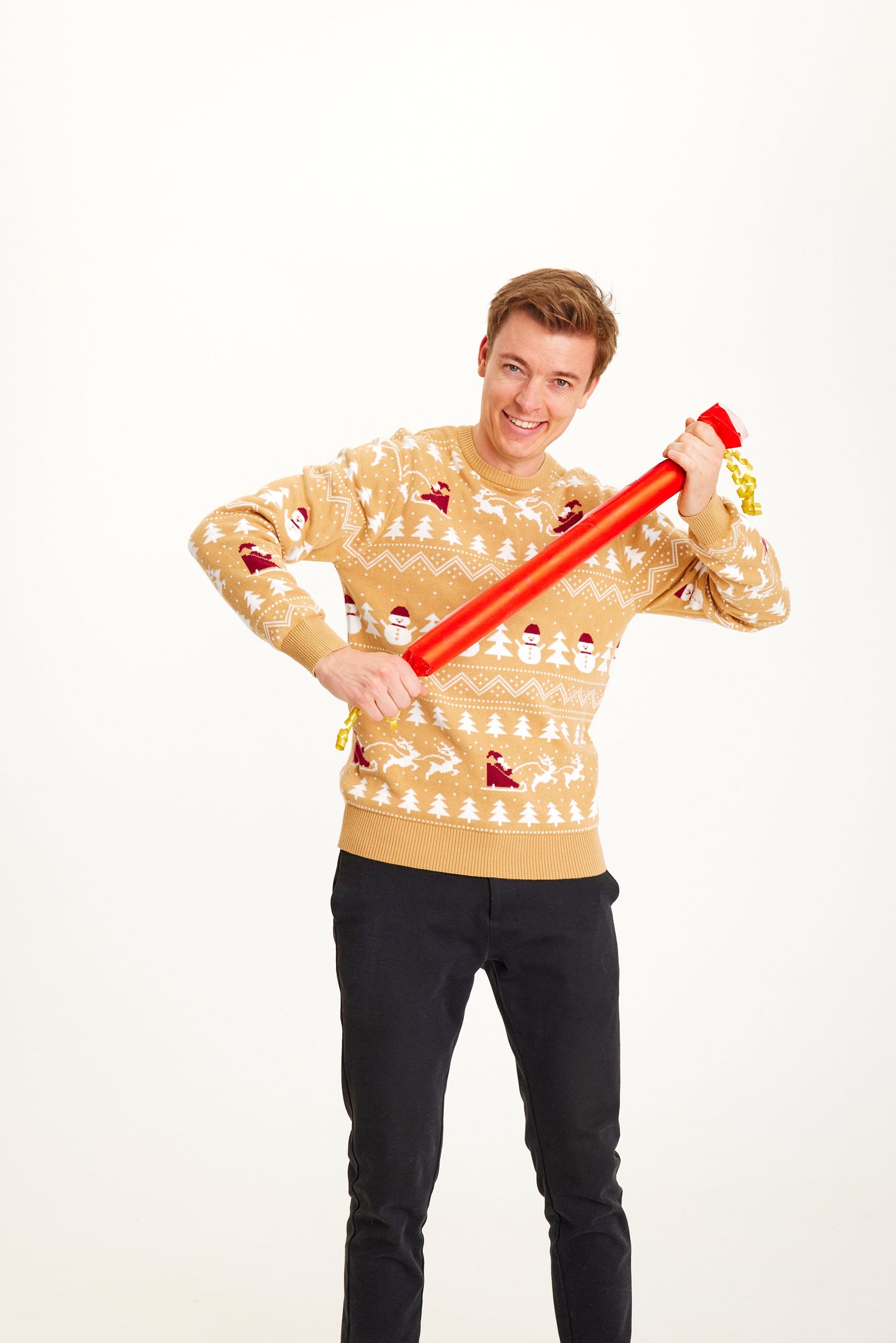 Velina Moda | The stylish Christmas sweater Beige Men