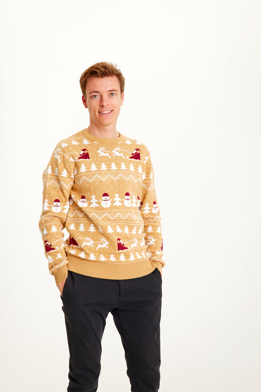 Velina Moda | The stylish Christmas sweater Beige Men