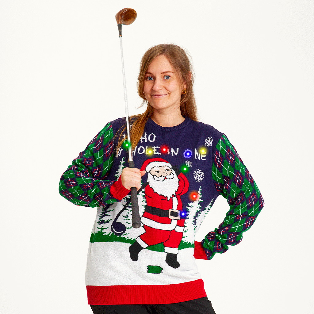 Velina Moda | Ho Ho Hole In One Christmas Sweater Women's