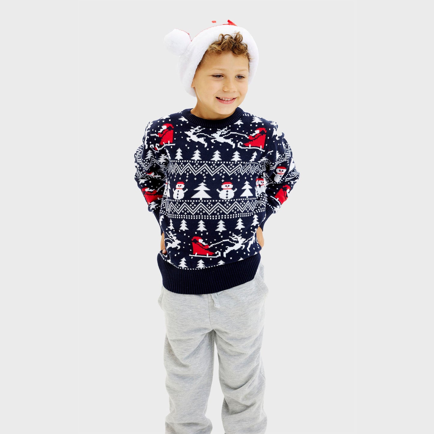 Velina Moda | The stylish Christmas sweater Navy Kids