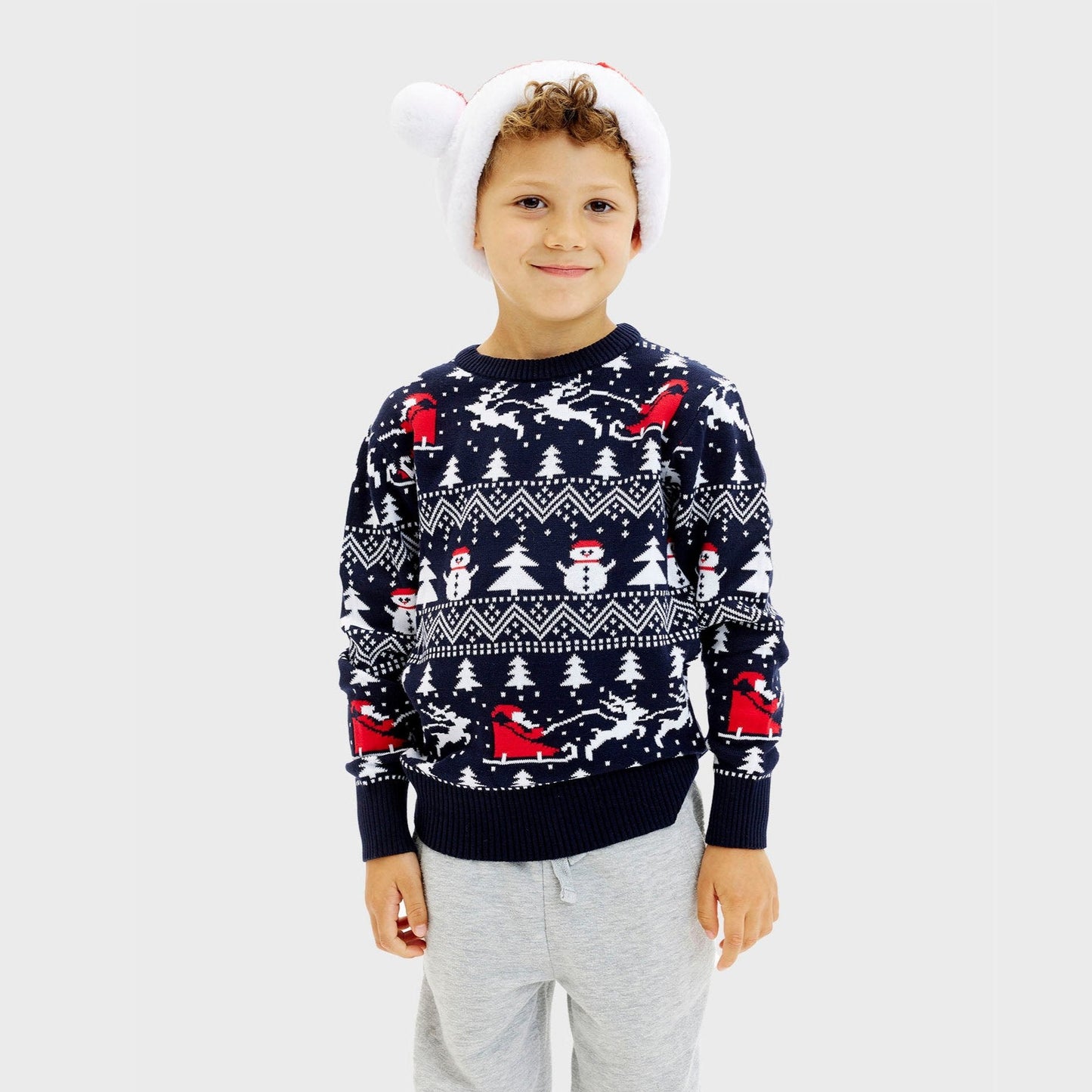 Velina Moda | The stylish Christmas sweater Navy Kids