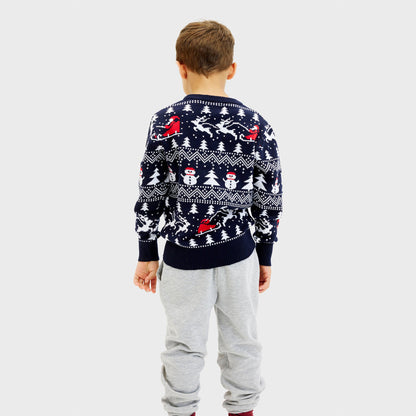 Velina Moda | The stylish Christmas sweater Navy Kids