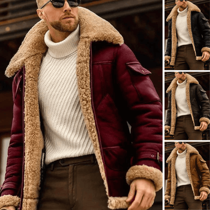 Velina Moda | PU leather jacket - Men's fashion