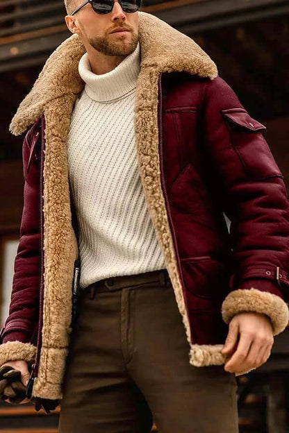 Velina Moda | PU leather jacket - Men's fashion