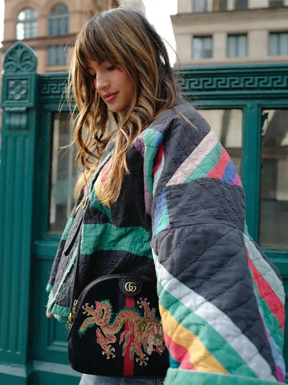 Velina Moda | Jacket - Stylish Vintage Boho Jacket for Women with Unique Prints