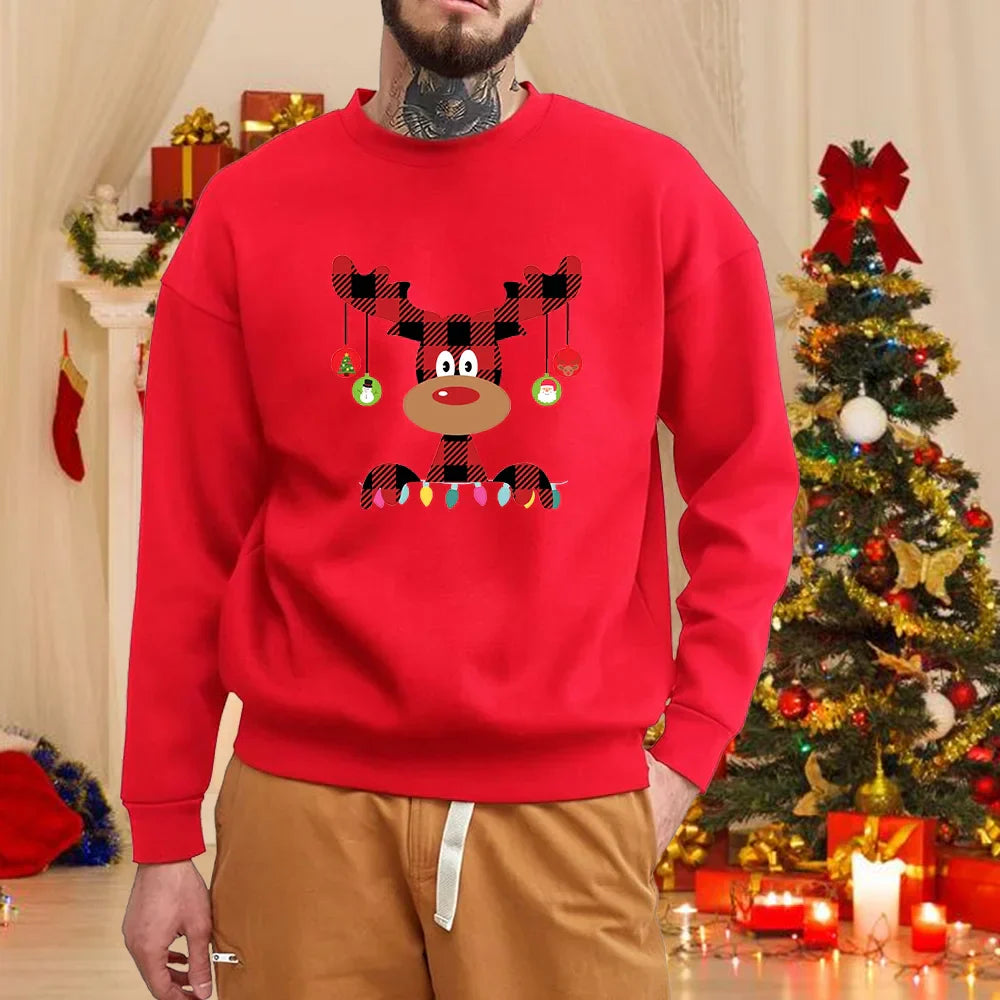 Velina Moda | Elk Sweater for Men - Warm & Comfortable Sweater for Winter