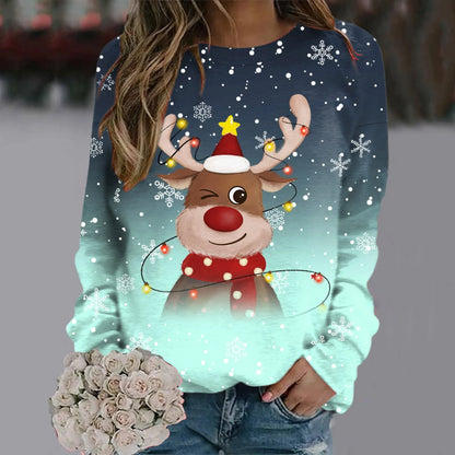Velina Moda | Christmas Sweater for Women - Soft 3D Reindeer Design & Warm Comfort for the Holidays