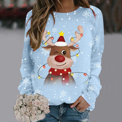 Velina Moda | Christmas Sweater for Women - Soft 3D Reindeer Design & Warm Comfort for the Holidays