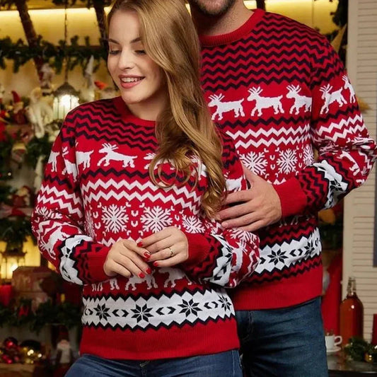 Velina Moda | with reindeer and snowflakes Unisex knit