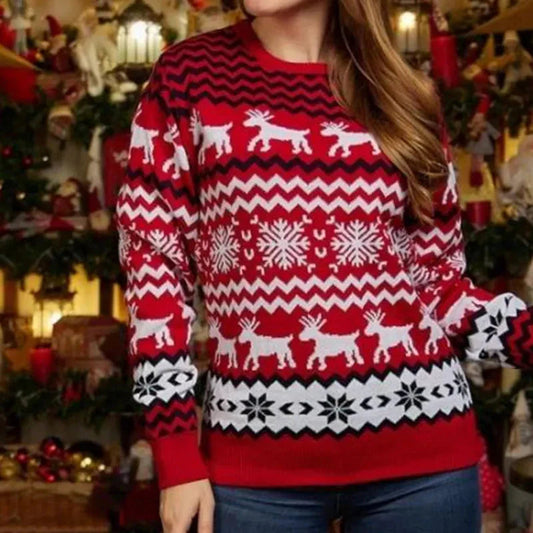 Velina Moda | with reindeer and snowflakes Unisex knit