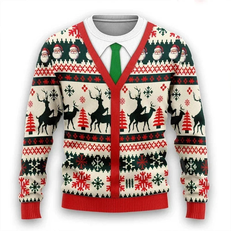 Velina Moda | 3D Christmas Sweater - Warm & Trendy Sweater for the Holidays