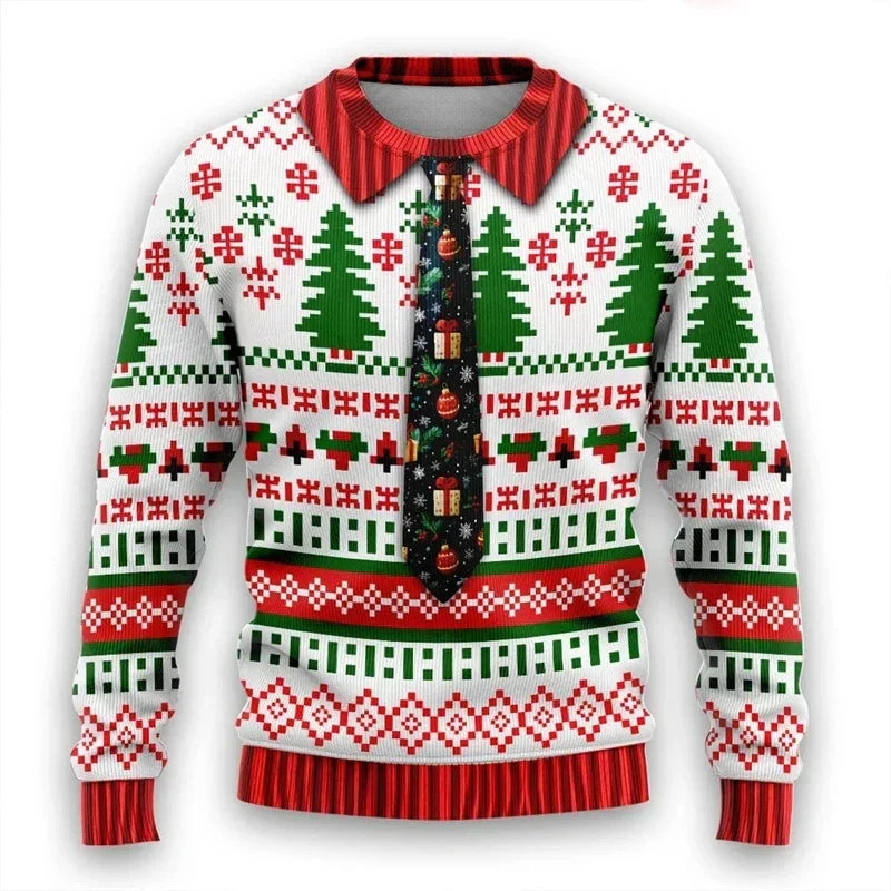 Velina Moda | 3D Christmas Sweater - Warm & Trendy Sweater for the Holidays