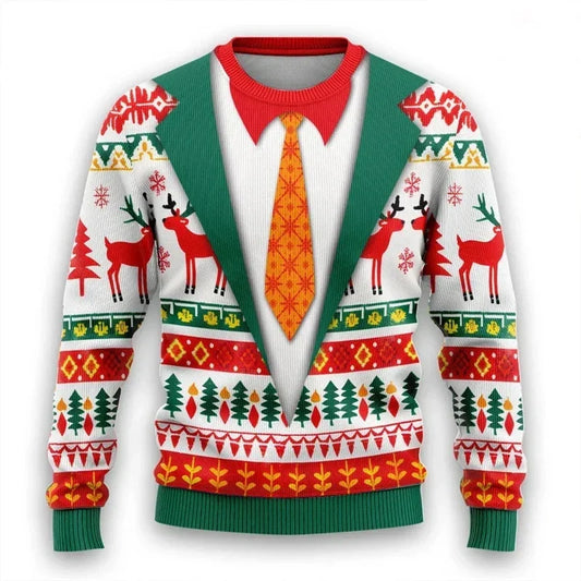 Velina Moda | 3D Christmas Sweater - Warm & Trendy Sweater for the Holidays