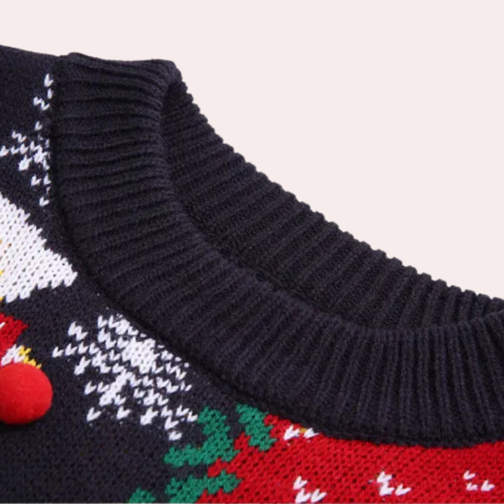 Velina Moda | Christmas Sweater Women Cheerful Knit Christmas Sweater