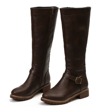 Velina Moda | Women's Shoes with Buckle Block Heeled Shoes