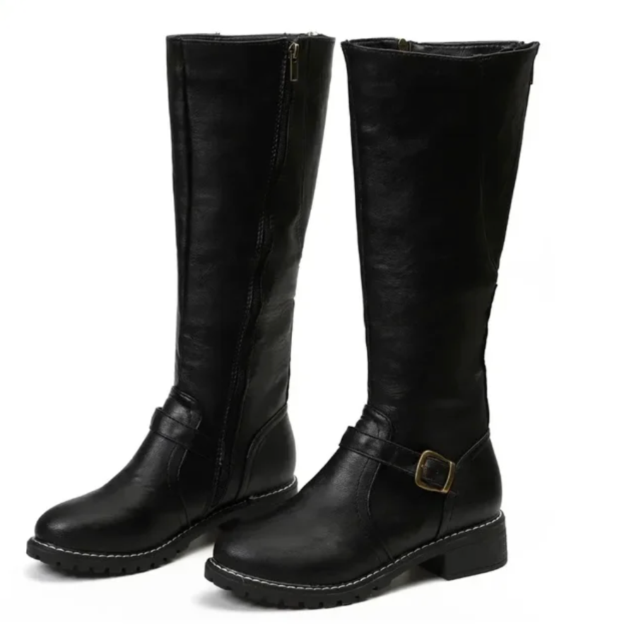 Velina Moda | Women's Shoes with Buckle Block Heeled Shoes