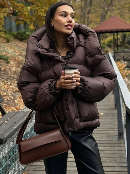 Velina Moda | Hoodie jacket - Comfortable and warm mid-layer jacket with zipper and loose fit