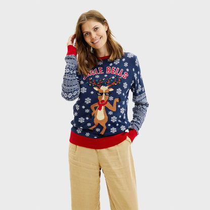 Velina Moda | Jingle Bells Christmas Sweater Women