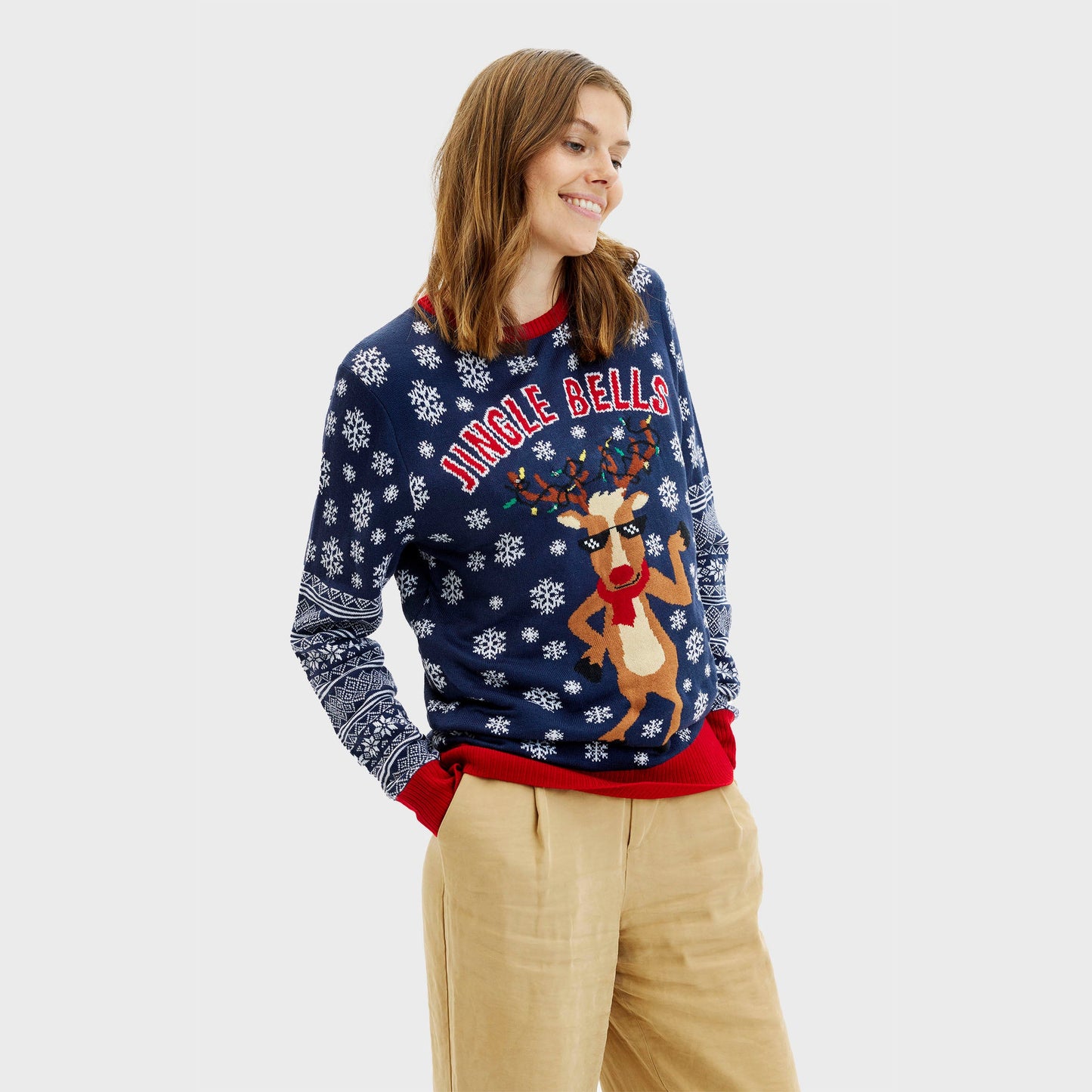 Velina Moda | Jingle Bells Christmas Sweater Women