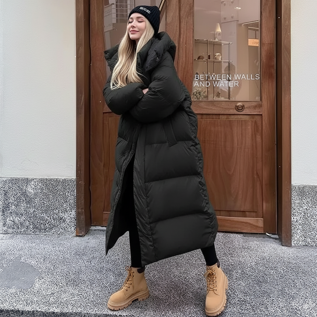 Velina Moda | Padded Puffer Jacket Women - Windproof with Hood