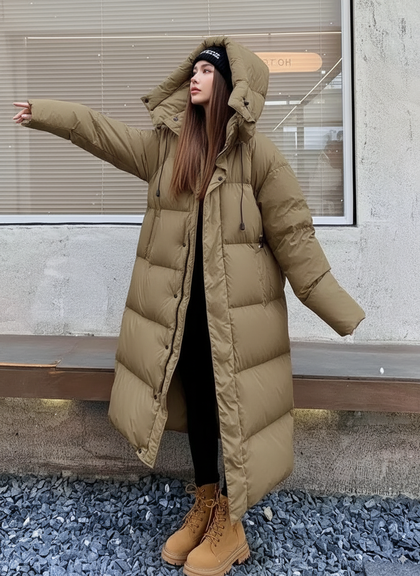 Velina Moda | Padded Puffer Jacket Women - Windproof with Hood