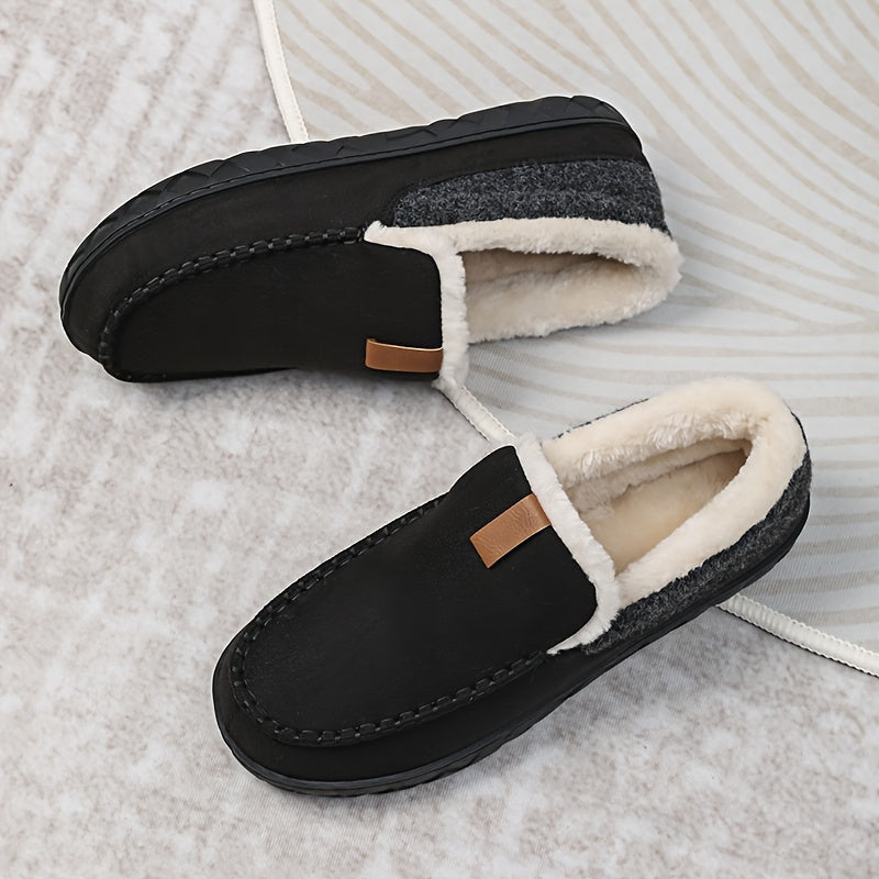 Velina Moda | Slippers Men - Warm Sheep Wool for Winter